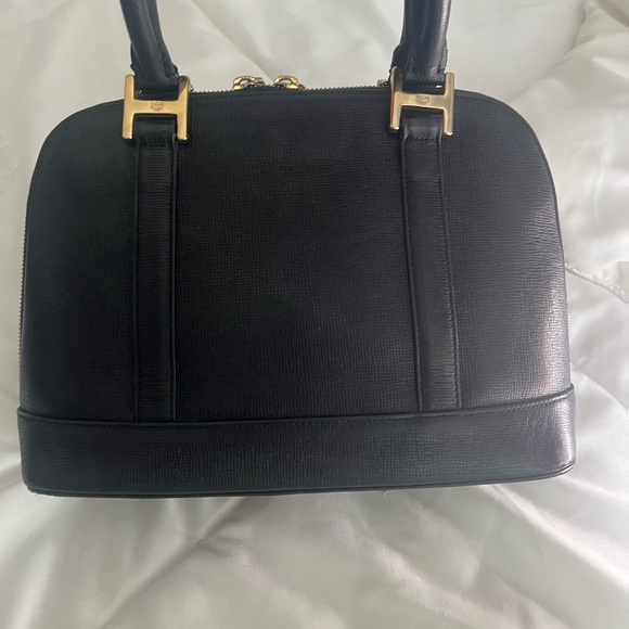 MCM Black Satchel with Gold Hardware - Picture 5 of 15